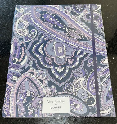 Vera Bradley File Folio 9 Accordion Pockets - Deep Night Paisley - New • $15.99