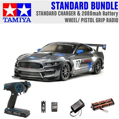 TAMIYA RC 58664 Ford Mustang GT4 (TT-02) 1:10 Standard Wheel Radio Bundle • £183.95