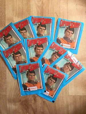 1993 Merlin Stickers Captain Scarlet And The Mysterons X 10 Unopened Packets • £20