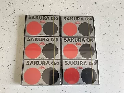 6 X Sakura Rare Type 0 C60 Blank Cassettes New And Sealed • £12.99