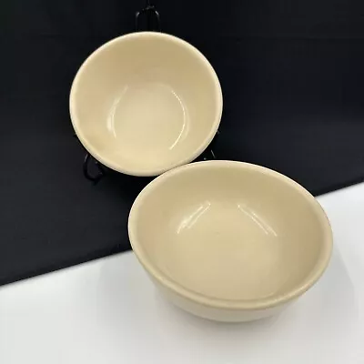 Sterling Desert Tan (2) 5 3/4  ￼ Coupe Cereal Bowl Vitrified China (1) W/Blemish • $12.95