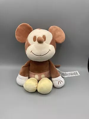 Mickey Mouse Weighted Plush Disney Store Emotional Support Buddy Doll Brown 14” • $45