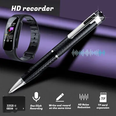 Digital HD Hidden Spy Audio Pen Recorder Voice Listening Device Bug Recording US • $23.99