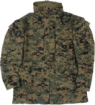 Large Regular USMC GoreTex Jacket APEC Parka MARPAT Woodland Camouflage Snow • $199.95