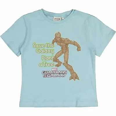MARVEL Boys' Kids' Guardians Of The Galaxy T-shirt Light Blue Size 3 Years • £8.93