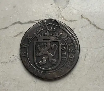 1641 Spain 8 Maravedis - Philip III - Rosello IIII Counterstamp • $75