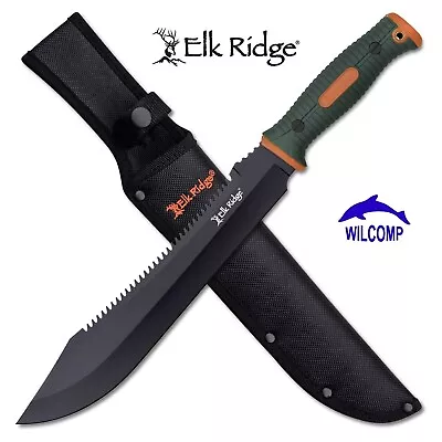 ELK RIDGE ER-FIX001OGN Hunting Survival Outdoor Fixed Blade Knife 15  • $55