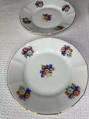 Vintage Eamag Schonwald Bavaria German Porcelain 5.25 Inch Plates Set 6 1927 • $113