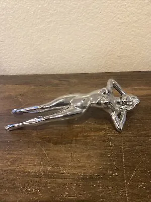 Vintage Chrome Nude Lady Hood Ornament Car Truck Nice • $129.95