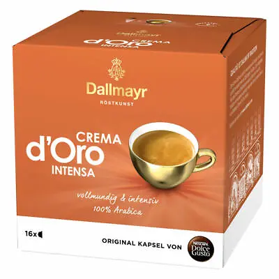 Nescafé Dolce Gusto Dallmayr Crema DOro Intensa Coffee Capsule Coffee 16 Caps... • $78.25