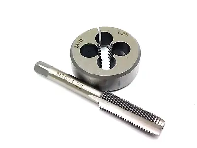 M10x1.25 Metric Tap + Die Alloy Steel RIGHT Hand Threading  Tool 10mm -1.25 • $12.99