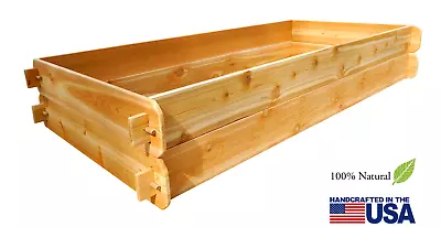 Deep Raised Garden Bed Western Red Cedar Vegetable Planter Gardening Flower Box • $139