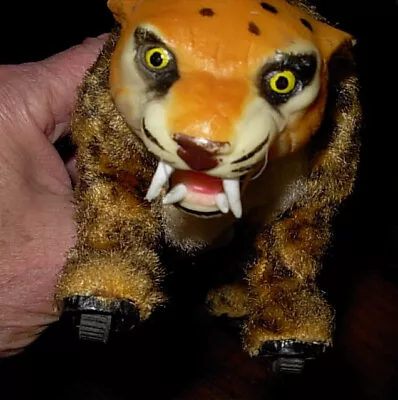 Vintage Marx Wind Up Walking/Roaring Furry TIGER Toy - Works • $19.99