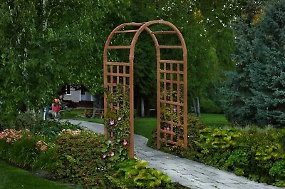 New England Arbors Decorative Vinyl Sierra Garden Patio Arch Trellis W/WARRANTY • $199.90