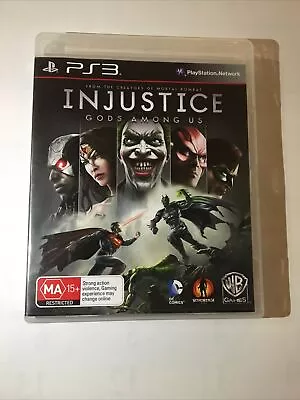 Injustice Gods Among Us (Sony PlayStation 3 PS3 2013) Incl Manual FREE POST • $7.99