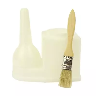 Wood Glue Paint Storage Cup Holder Troft Container With Spreader Brush Dispenser • $28.99
