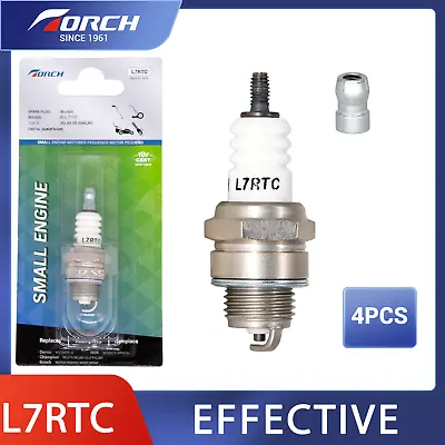 4 X TORCH L7RTC Spark Plug Replace For NGK BPMR7A For Champion 859/RCJ7Y RCJ6Y • $32.77