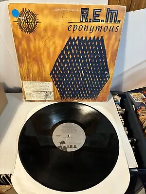 R.E.M. EPONYMOUS LP US IRS 1988 ORIGINAL VINYL I.R.S REM  Low Grade • $19.99