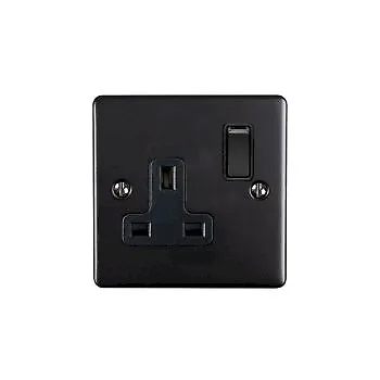 £6.99 • Buy SHPELEC Matt Black Electrical Range Switches And Sockets