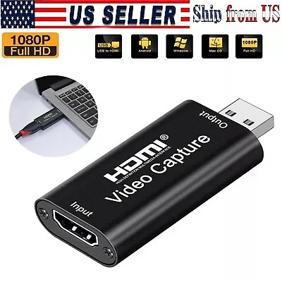 USB 3.0 1080P Support Input 4K AV Video Hdmi To Usb Capture Video Capture Card • $11.50