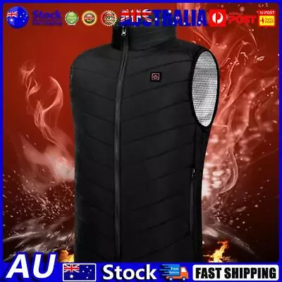 AU Unisex Electric Heated Jackets Lightweight USB Charging For Winter Sports Hik • $34.99