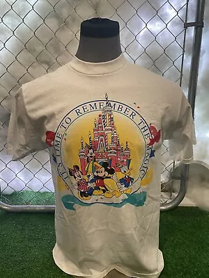 Vintage 1996 Disney World 25th Anniversary White Large T Shirt • $70