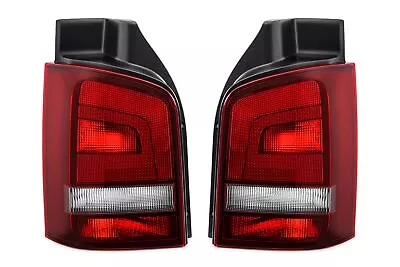 VW Transporter T5 Caravelle 03-15 1 Door Smoked Rear Lights Set Pair OEM Hella • $207.52