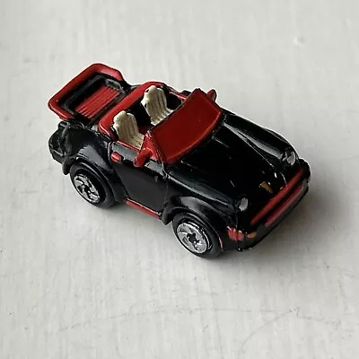 1987 Galoob Micro Machines Deluxe Porsche 911 Turbo Convertible Black & Red • $12.62