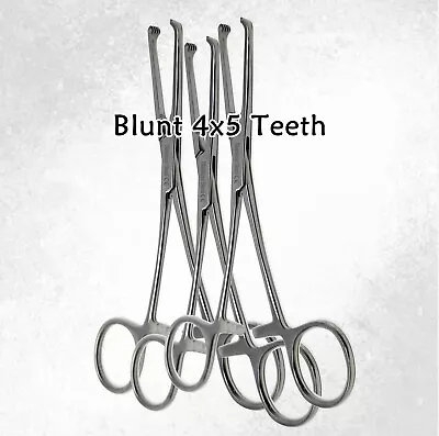 3 Stainless Steel Allis Tissue Forcep Clamp 4X5T  6  Surgical Instruments • $12.99