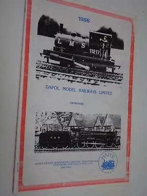 Dapol 00 Gauge Model Railway Catalogue 1986 • £12.50