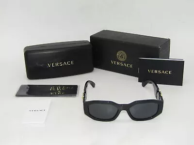 Versace Biggie Medusa Non Polarized Sunglasses Black/Dark Gray VE4361 • $119.99