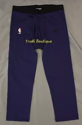 Nike Pro NBA Team Issued 3/4 Compression Tights Purple LARGE • $26.99