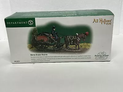 Dept 56 Dickens Village All Hallows’ Eve Horse Drawn Hearse #56-58574 (2003)  • $49