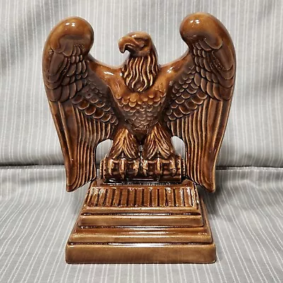 Vintage Ceramic AMERICAN BALD EAGLE Bookend Sculpture Atlantic Mold ~ Americana • $18