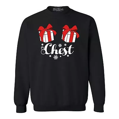 Chest Nuts Funny Couples Matching Crewnecks Christmas Sweatshirts • $29.09