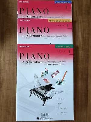Piano Adventures Level 1 2nd Edition Theory Performance Lesson Books Faber • $20