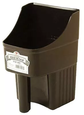 LITTLE GIANT Plastic Enclosed Feed Scoop (Brown) Heavy Duty Durable Stackable... • $17.21
