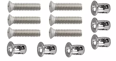 6 Mirror Screws & 6 Jack Nuts! For Gm Impala Bel Air Cutlass Corvette Nova Ss • $14.95