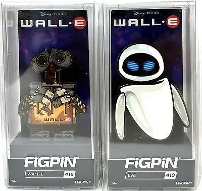 $21.99 • Buy FiGPiN  Disney Pixar Wall-E Collectible FigPin Wall-E #418 & Eve #419