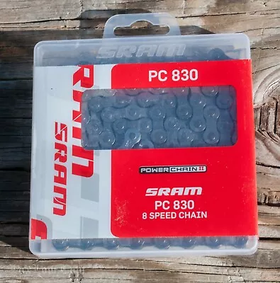NOS SRAM PC-870 8 Speed Chain Silver Powerlink Master Road Bike Mountain Bicycle • $28.50