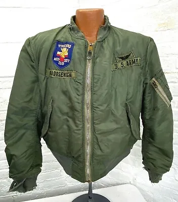 Original 1973 US Army Pilot Patched MA-1 Flight Jacket • $160