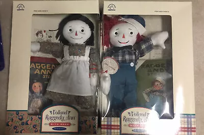 NEW MIB Limited Edition Raggedy Ann &Andy  Reproduction  Volland Dolls W/ Books • $125