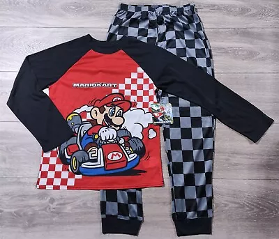 Mario Kart Pajamas Large 10-12 Multicolor Shirt Jogger Pant PJ Set Boys • $16.99