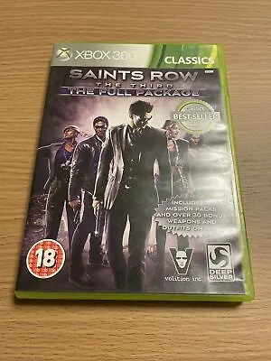 Xbox 360 Saints Row The Third The Full Package CIB • £10