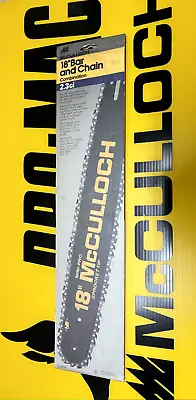 OEM NOS 18 McCulloch Bar W/Chain Fits MacCat PM 380/410 And More (Bin F) • $50