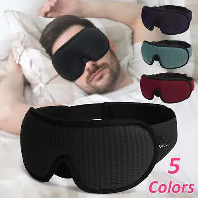 $14.88 • Buy Travel Sleep Eye Mask Soft 3D Memory Foam Padded Shade Cover Sleeping Blindfold