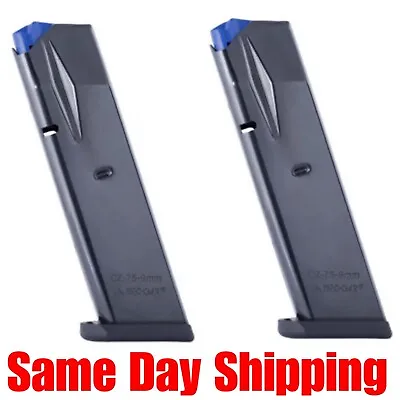 Two Mec-Gar CZ 75B CZ 85B SP-01 & Shadow Magazine-10 Round 9mm Mag-MGCZ7510B • $43.99