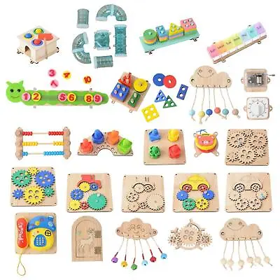 Montessori Busy Board DIY Accessories Practical Skill For Travel Toy • £10.07