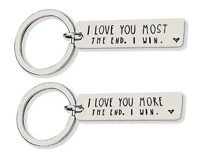 I Love You More Most The End I Win MUM Keychain - MOTHERS DAY Keyring Wife Gift • £3.09