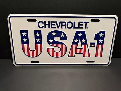 NEW Chevrolet Chevy USA-1 Aluminum Metal License Plate • $14.99